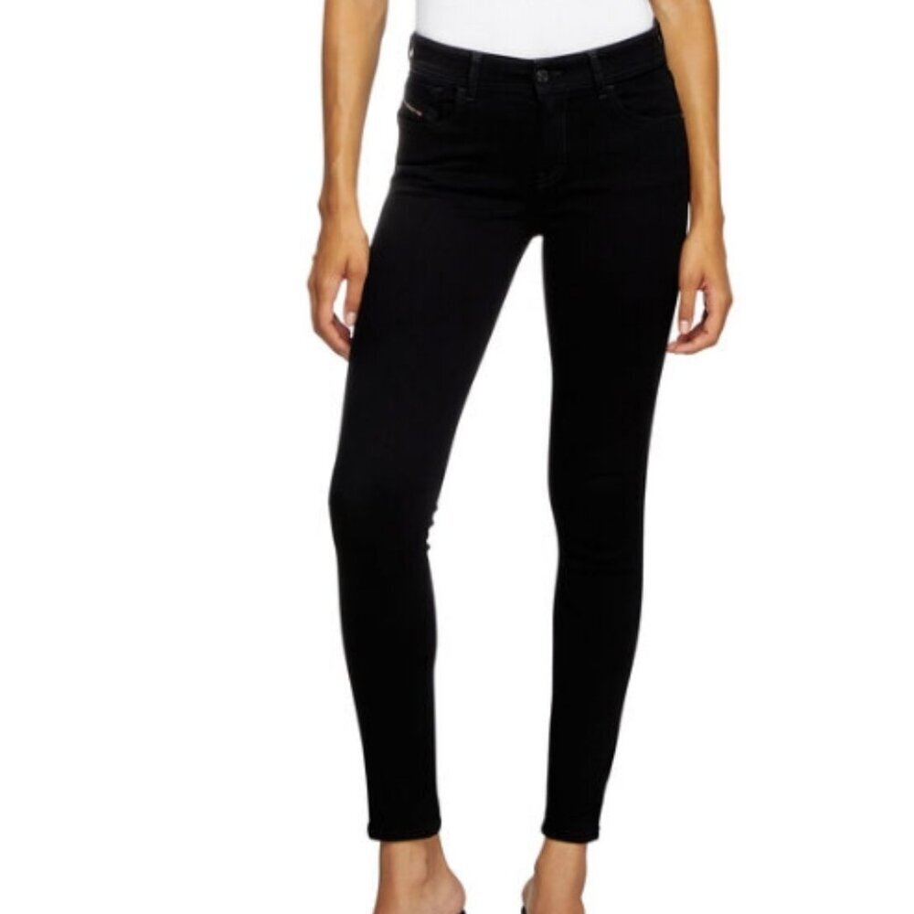 Diesel Skinny Jeans in Black, Size 25, NWOT